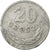 Moneda, Polonia, 20 Groszy, 1966, Warsaw, BC+, Aluminio, KM:A47