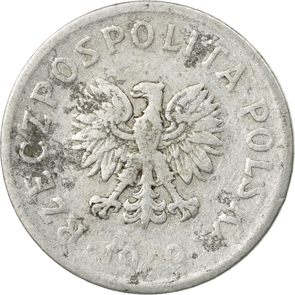 Moneta, Polonia, 20 Groszy, 1949, Warsaw, B+, Alluminio, KM:43a