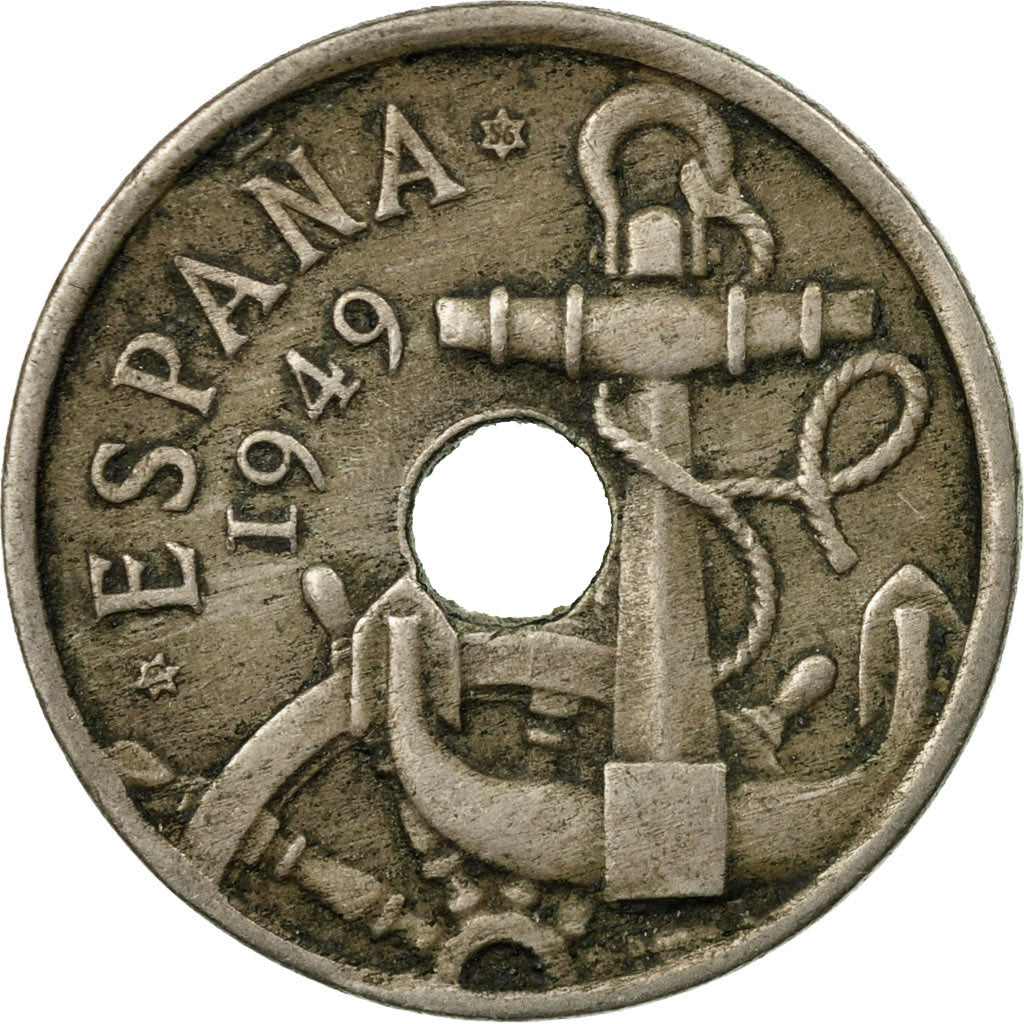 Coin, Spain, Francisco Franco, caudillo, 50 Centimos, 1956, EF(40-45)