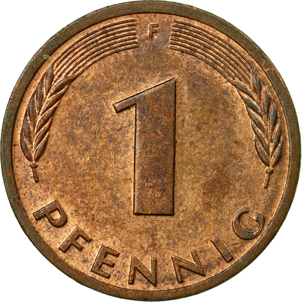Moneta, GERMANIA - REPUBBLICA FEDERALE, Pfennig, 1982, Stuttgart, BB, Acciaio