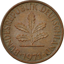 Coin, GERMANY - FEDERAL REPUBLIC, Pfennig, 1971, Munich, EF(40-45), Copper