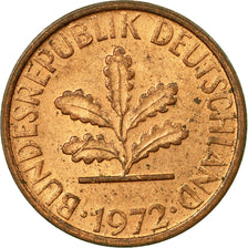 Coin, GERMANY - FEDERAL REPUBLIC, Pfennig, 1972, Munich, EF(40-45), Copper