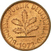 Coin, GERMANY - FEDERAL REPUBLIC, Pfennig, 1972, Munich, EF(40-45), Copper