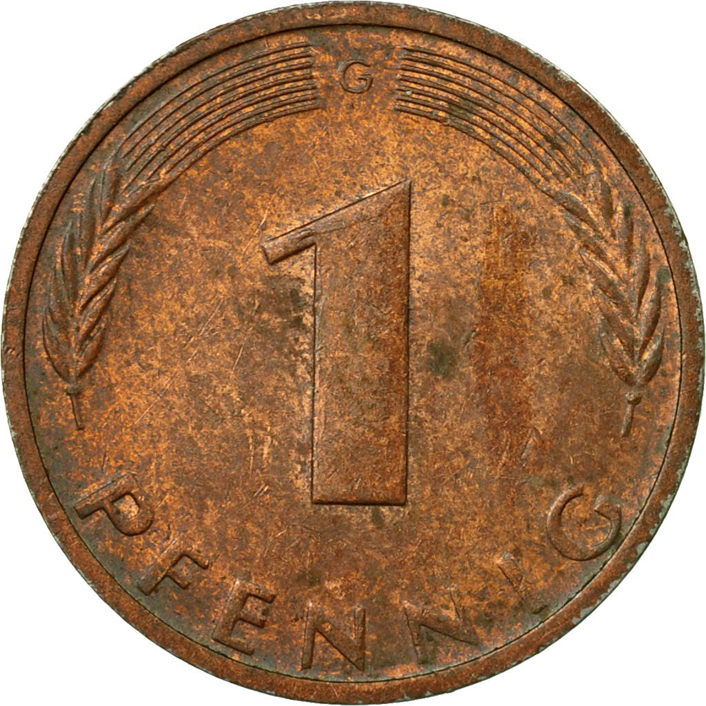 Moneta, GERMANIA - REPUBBLICA FEDERALE, Pfennig, 1972, Karlsruhe, BB, Acciaio