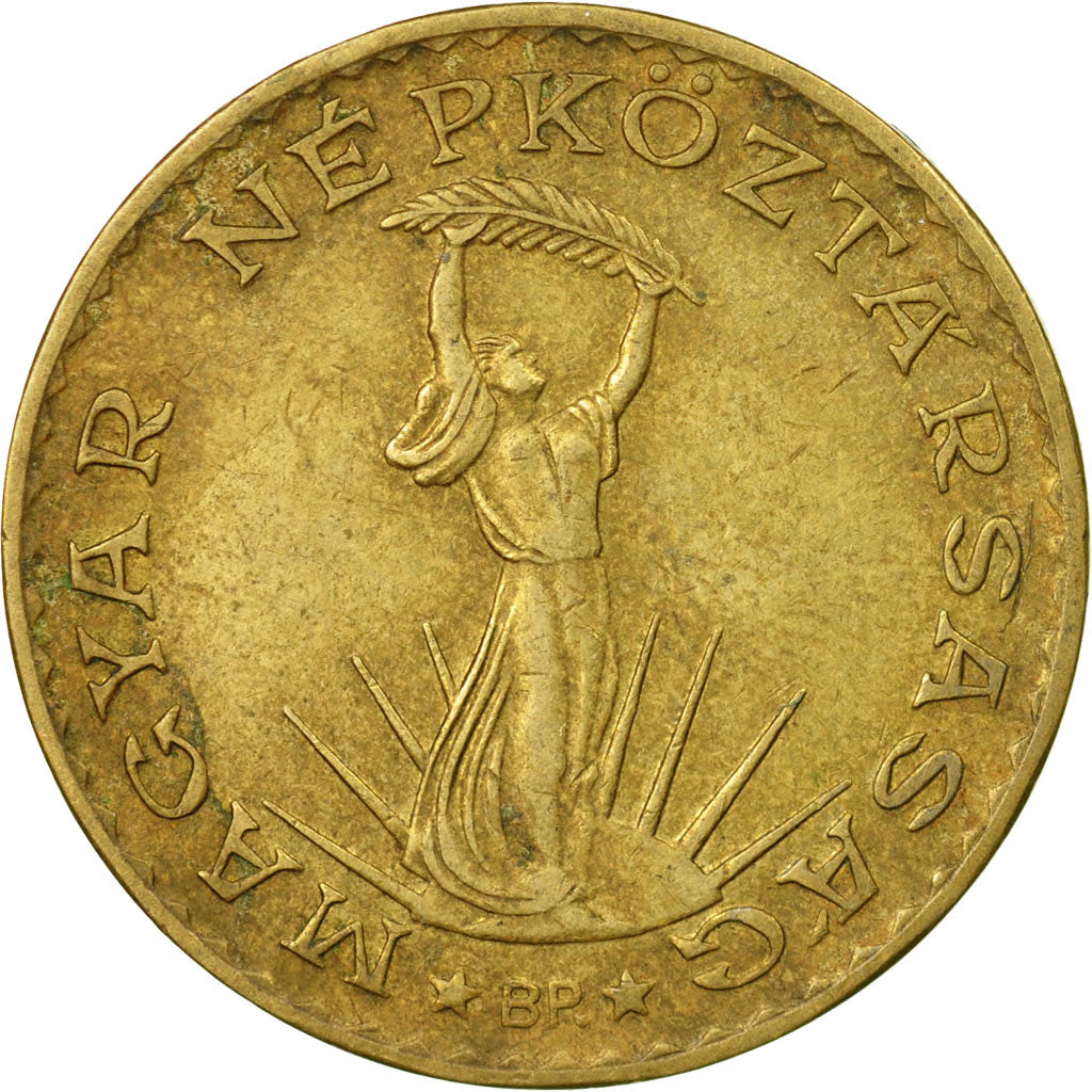 Coin, Hungary, 10 Forint, 1988, EF(40-45), Aluminum-Bronze, KM:636