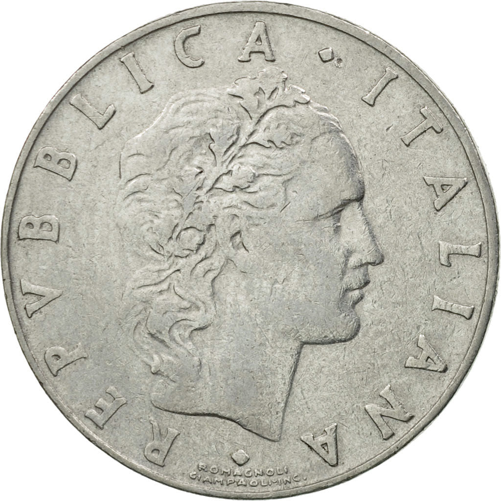 Coin, Italy, 50 Lire, 1960, Rome, EF(40-45), Stainless Steel, KM:95.1