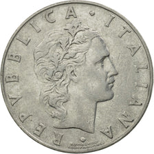 Moneda, Italia, 50 Lire, 1961, Rome, MBC, Acero inoxidable, KM:95.1