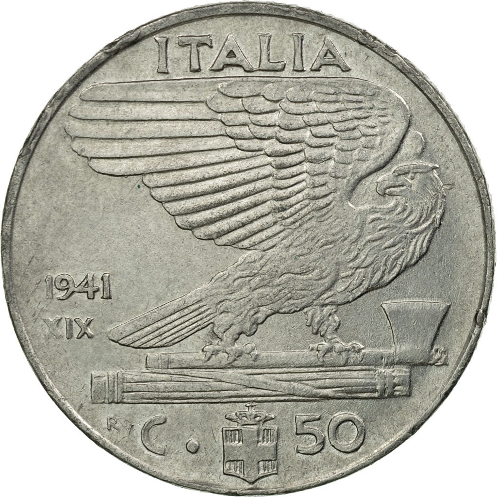Coin, Italy, Vittorio Emanuele III, 50 Centesimi, 1941, Rome, EF(40-45)