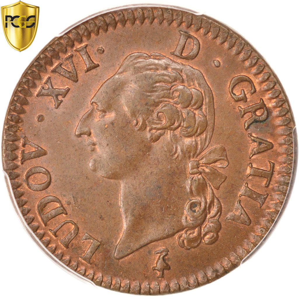 Münze, Frankreich, Louis XVI, Sol ou sou, Sol, 1791, Paris, PCGS, MS63BN, UNZ