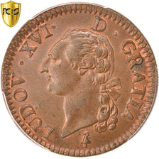 Monnaie, France, Louis XVI, Sol ou sou, Sol, 1791, Paris, PCGS, MS63BN, SPL