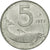 Moneta, Italia, 5 Lire, 1972, Rome, BB, Alluminio, KM:92
