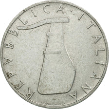Coin, Italy, 5 Lire, 1967, Rome, EF(40-45), Aluminum, KM:92