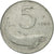 Moneda, Italia, 5 Lire, 1968, Rome, MBC, Aluminio, KM:92