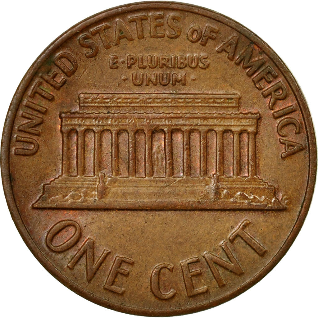 Coin, United States, Lincoln Cent, Cent, 1969, U.S. Mint, Philadelphia