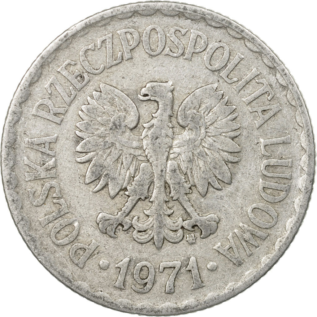 Münze, Polen, Zloty, 1971, Warsaw, S, Aluminium, KM:49.1
