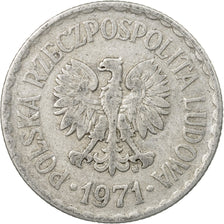 Münze, Polen, Zloty, 1971, Warsaw, S, Aluminium, KM:49.1