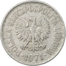 Moneta, Polska, Zloty, 1971, Warsaw, EF(40-45), Aluminium, KM:49.1