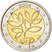 FINLAND, 2 Euro, 2004, Vantaa, KM #114, MS(63), Bi-Metallic, 25.75, 8.36