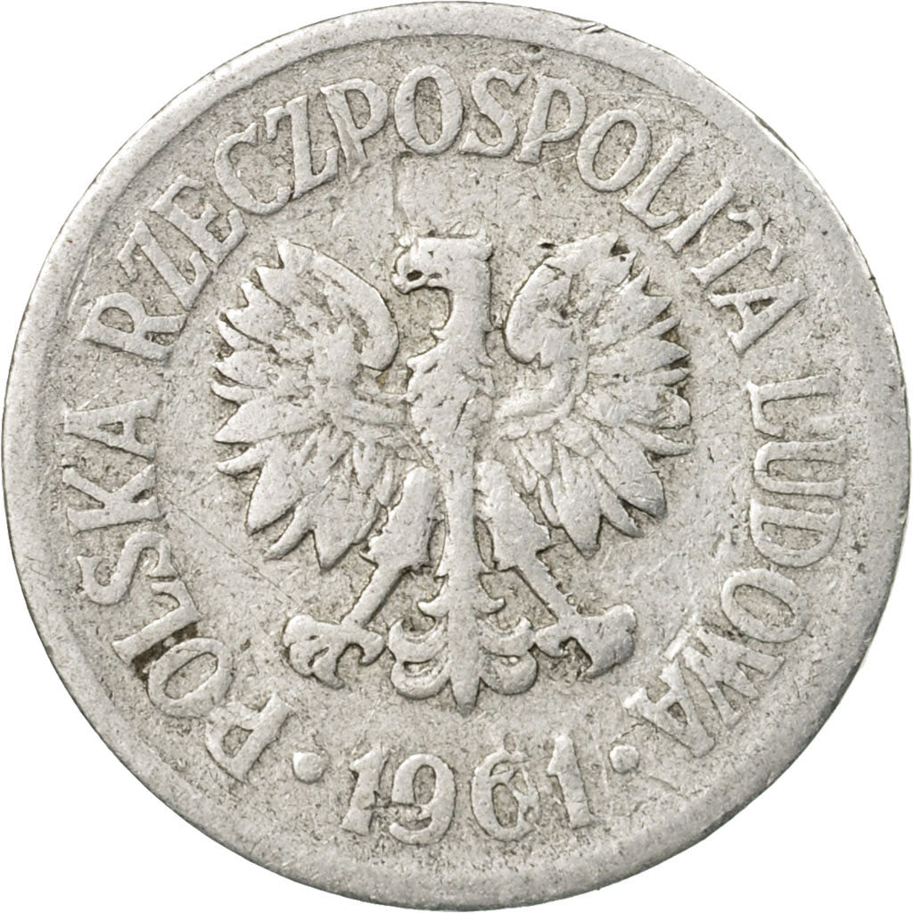 Münze, Polen, 10 Groszy, 1961, Warsaw, S, Aluminium, KM:AA47