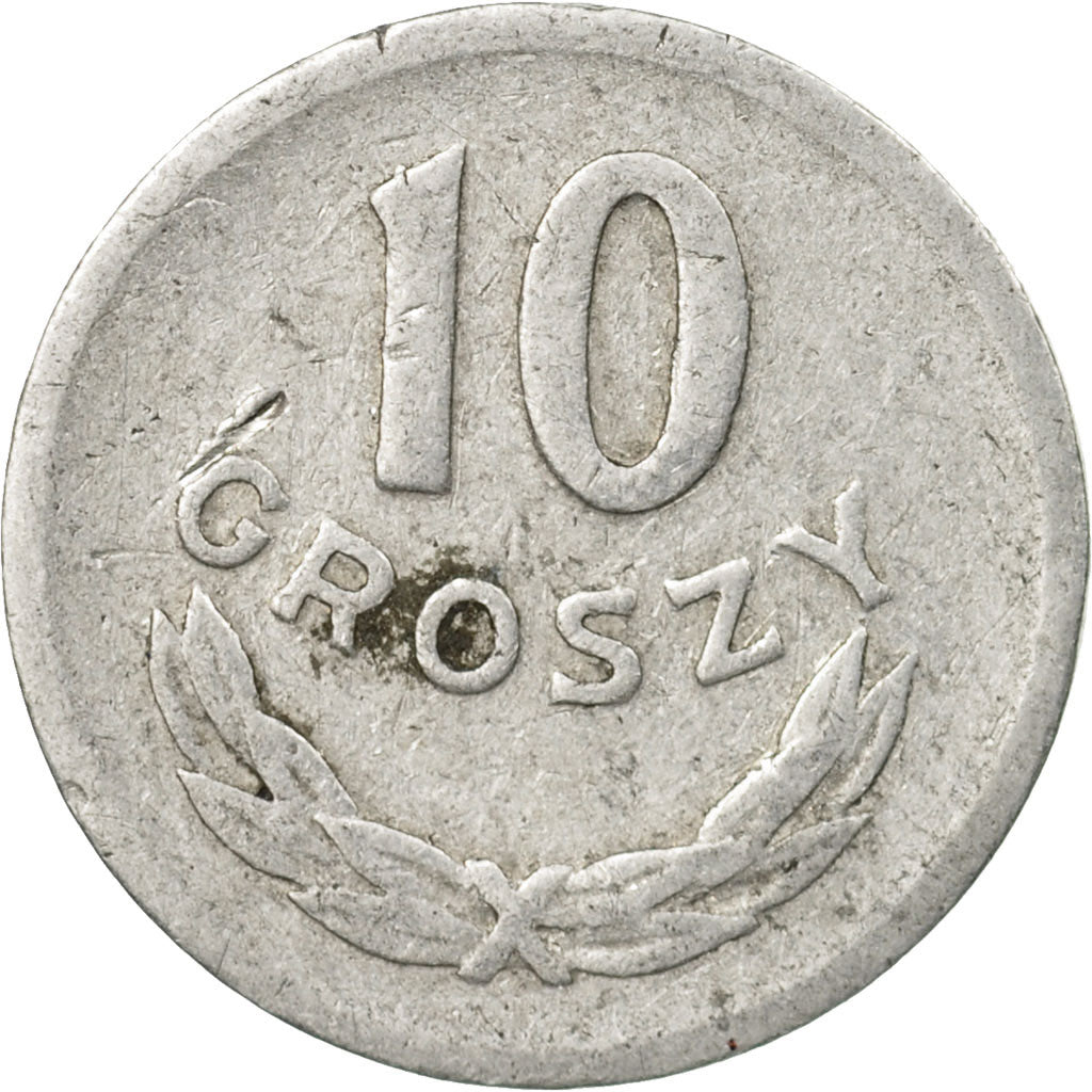 Münze, Polen, 10 Groszy, 1961, Warsaw, S, Aluminium, KM:AA47