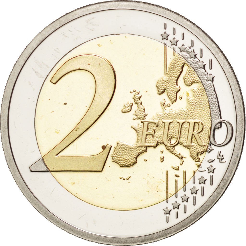 SLOVENIA, 2 Euro, 2008, KM #80, MS(65-70), Bi-Metallic, 25.75, 8.40