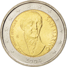 SAN MARINO, 2 Euro, 2004, Rome, KM #467, MS(63), Bi-Metallic, 25.75, 8.49