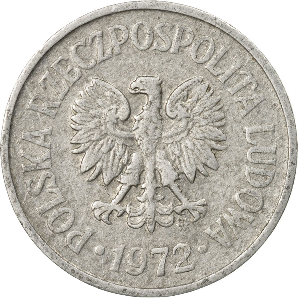 Moneta, Polska, 10 Groszy, 1972, Warsaw, VF(30-35), Aluminium, KM:AA47