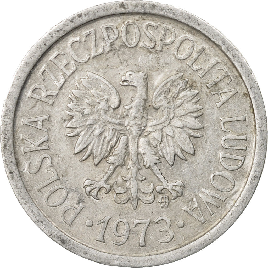 Coin, Poland, 10 Groszy, 1973, Warsaw, VF(30-35), Aluminum, KM:AA47