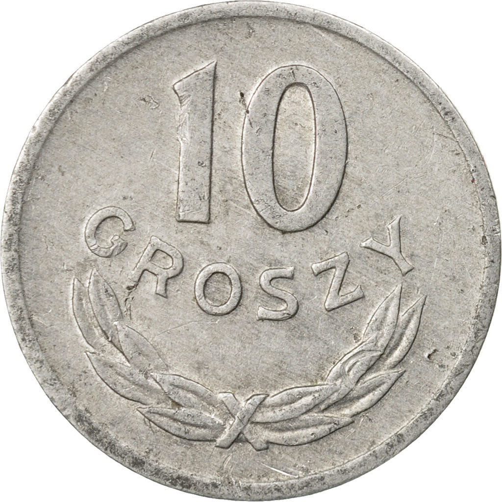 Coin, Poland, 10 Groszy, 1973, Warsaw, VF(30-35), Aluminum, KM:AA47