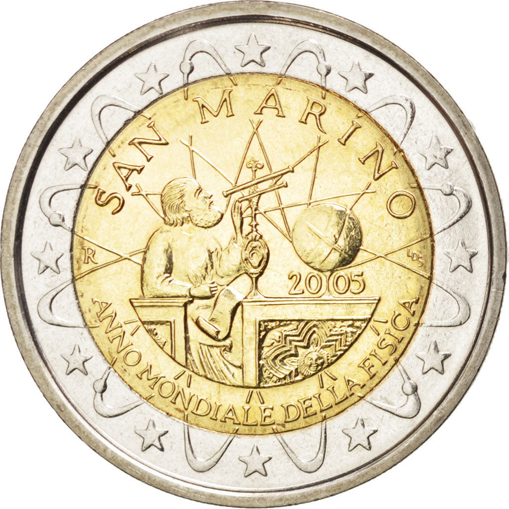 SAN MARINO, 2 Euro, 2005, Rome, KM #469, MS(63), Bi-Metallic, 25.75, 8.48
