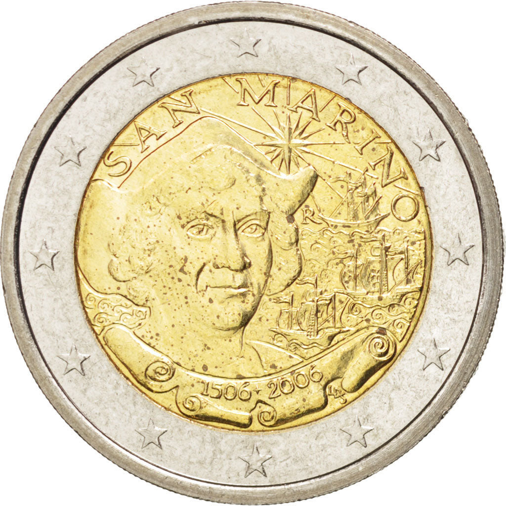 SAN MARINO, 2 Euro, 2006, Rome, KM #478, MS(60-62), Bi-Metallic, 25.75, 8.53