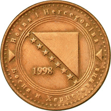 Coin, BOSNIA-HERZEGOVINA, 10 Feninga, 1998, EF(40-45), Copper Plated Steel