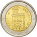 SAN MARINO, 2 Euro, 2007, Rome, KM #447, MS(63), Bi-Metallic, 25.75, 8.53