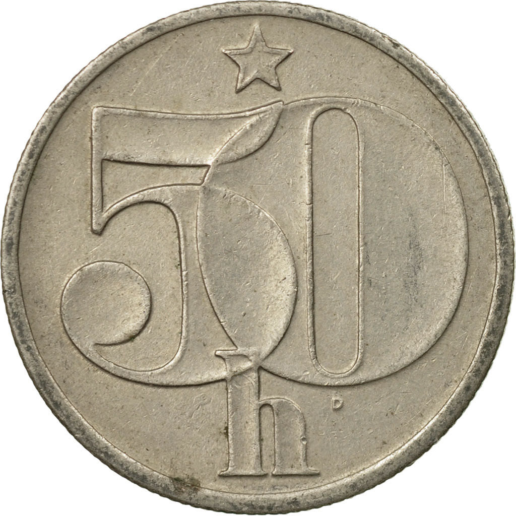 Coin, Czechoslovakia, 50 Haleru, 1978, EF(40-45), Copper-nickel, KM:89