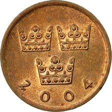 Coin, Sweden, Carl XVI Gustaf, 50 Öre, 2004, EF(40-45), Bronze, KM:878