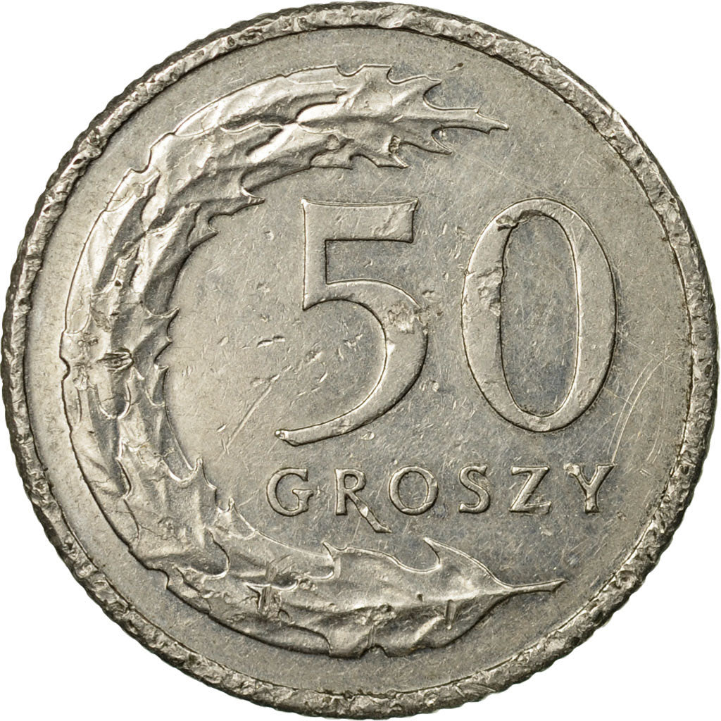 Monnaie, Pologne, 50 Groszy, 2011, Warsaw, TTB, Copper-nickel, KM:281