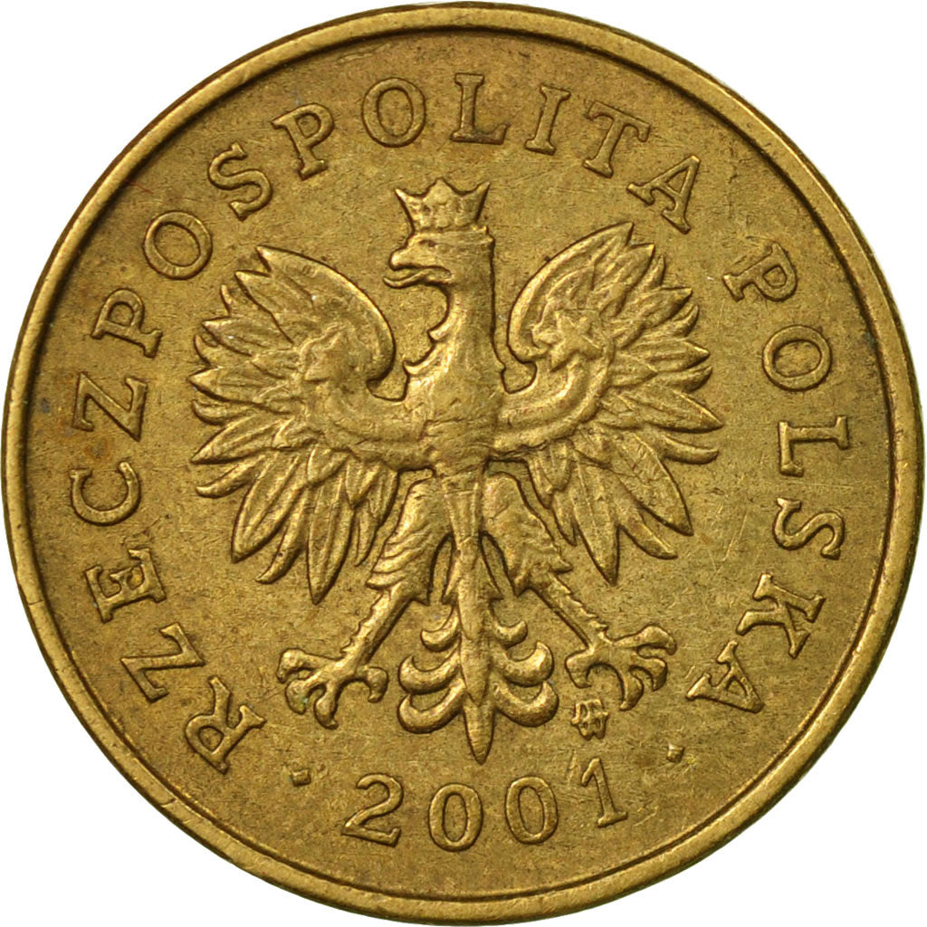 Coin, Poland, 2 Grosze, 2001, Warsaw, EF(40-45), Brass, KM:277