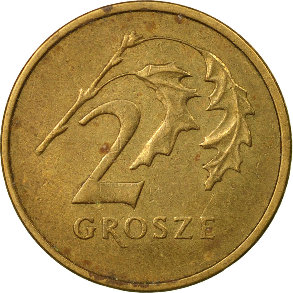 Coin, Poland, 2 Grosze, 2001, Warsaw, EF(40-45), Brass, KM:277