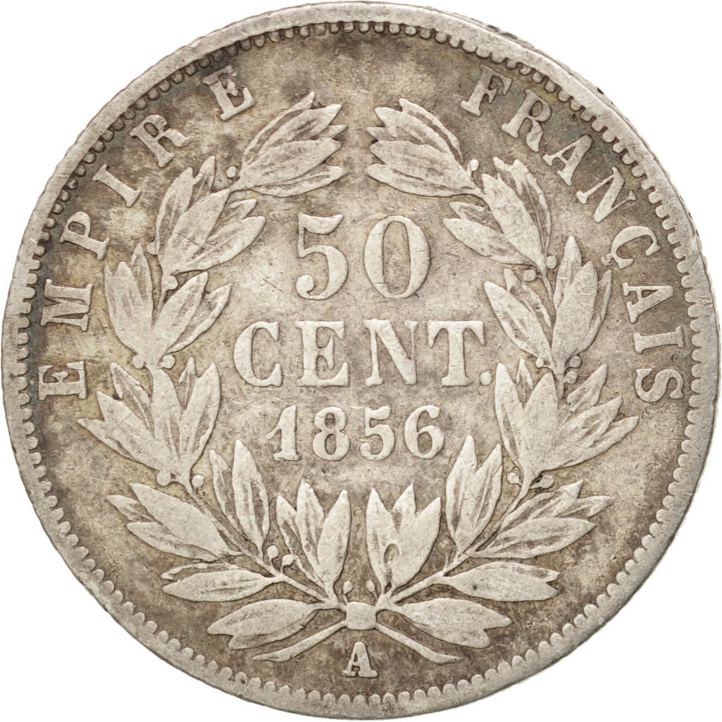 FRANCE, Napoléon III, 20 Centimes, 1856, Paris, KM #778.1, VF(20-25), Silver, 15