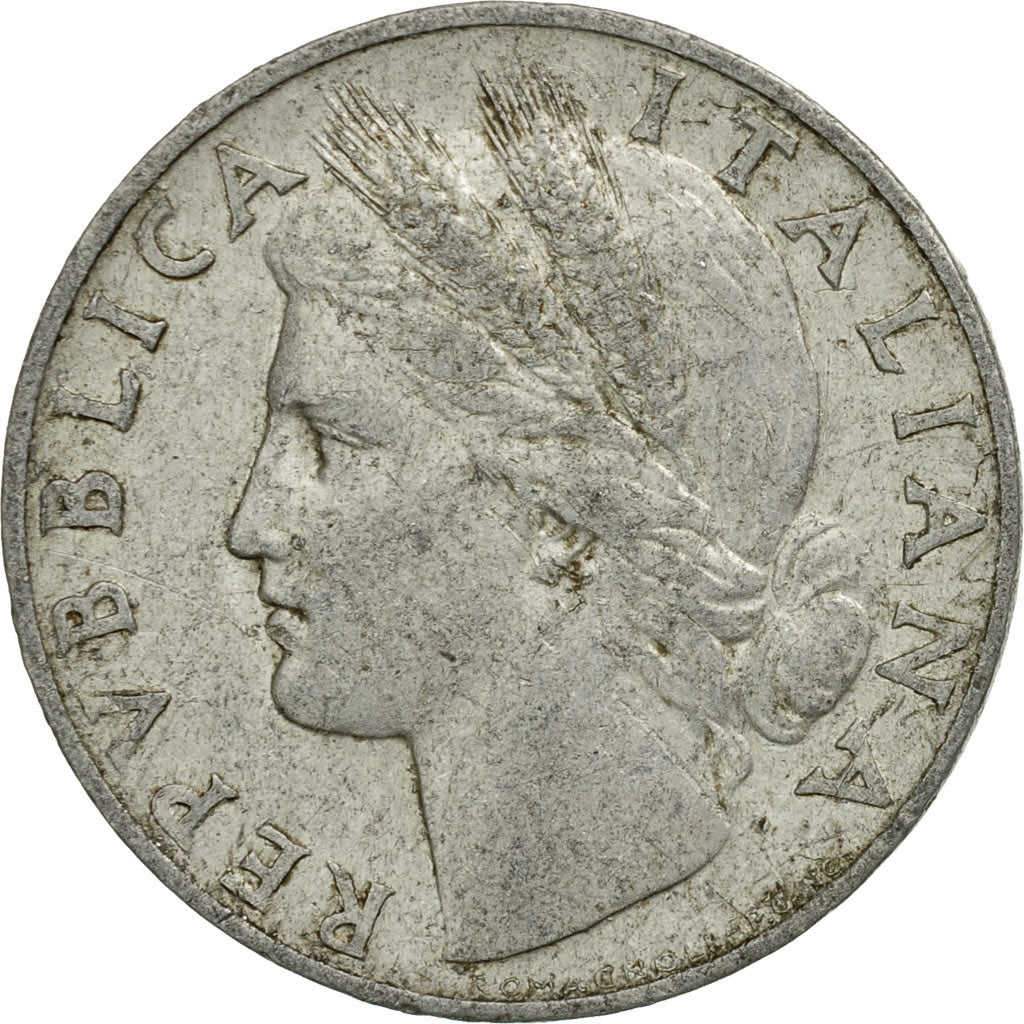 Moneta, Italia, Lira, 1949, Rome, MB+, Alluminio, KM:87