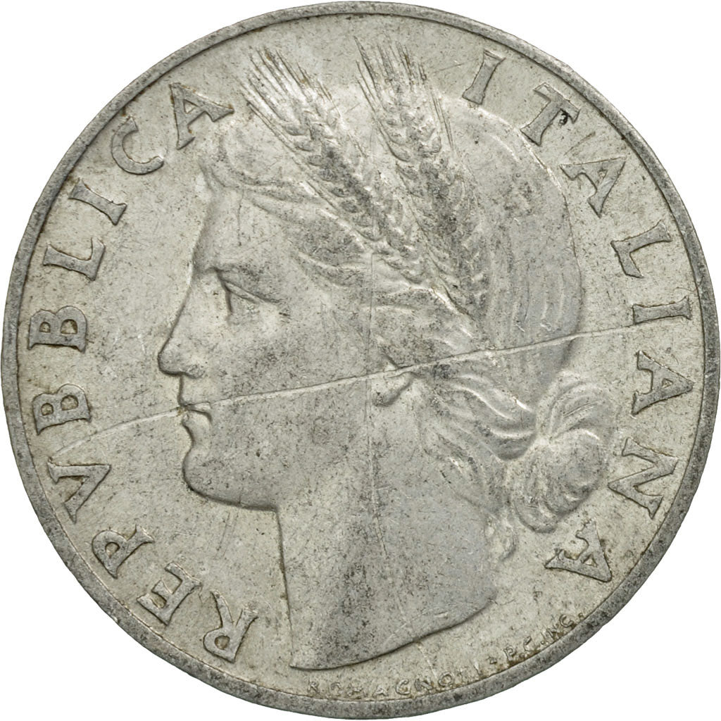 Coin, Italy, Lira, 1948, Rome, VF(30-35), Aluminum, KM:87