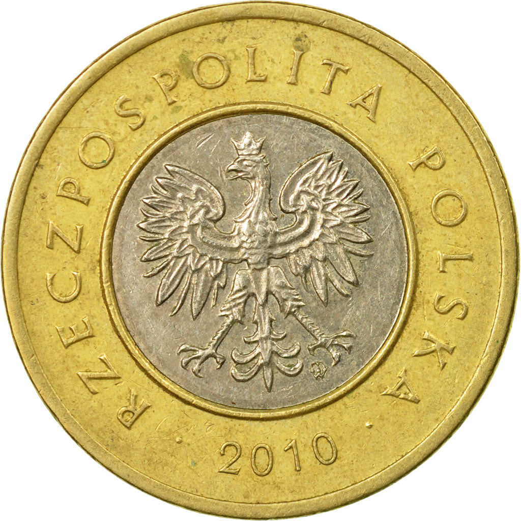 Moneta, Polonia, 2 Zlote, 2010, Warsaw, BB, Bi-metallico, KM:283