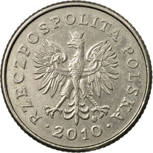 Coin, Poland, 50 Groszy, 2010, Warsaw, EF(40-45), Copper-nickel, KM:281