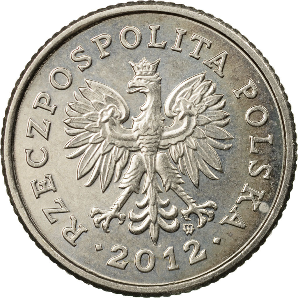 Moneta, Polonia, 50 Groszy, 2012, Warsaw, BB, Rame-nichel, KM:281