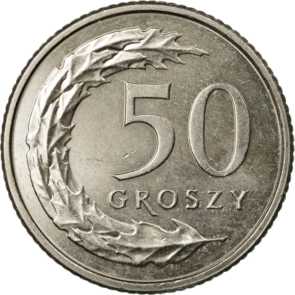 Moneta, Polonia, 50 Groszy, 2012, Warsaw, BB, Rame-nichel, KM:281