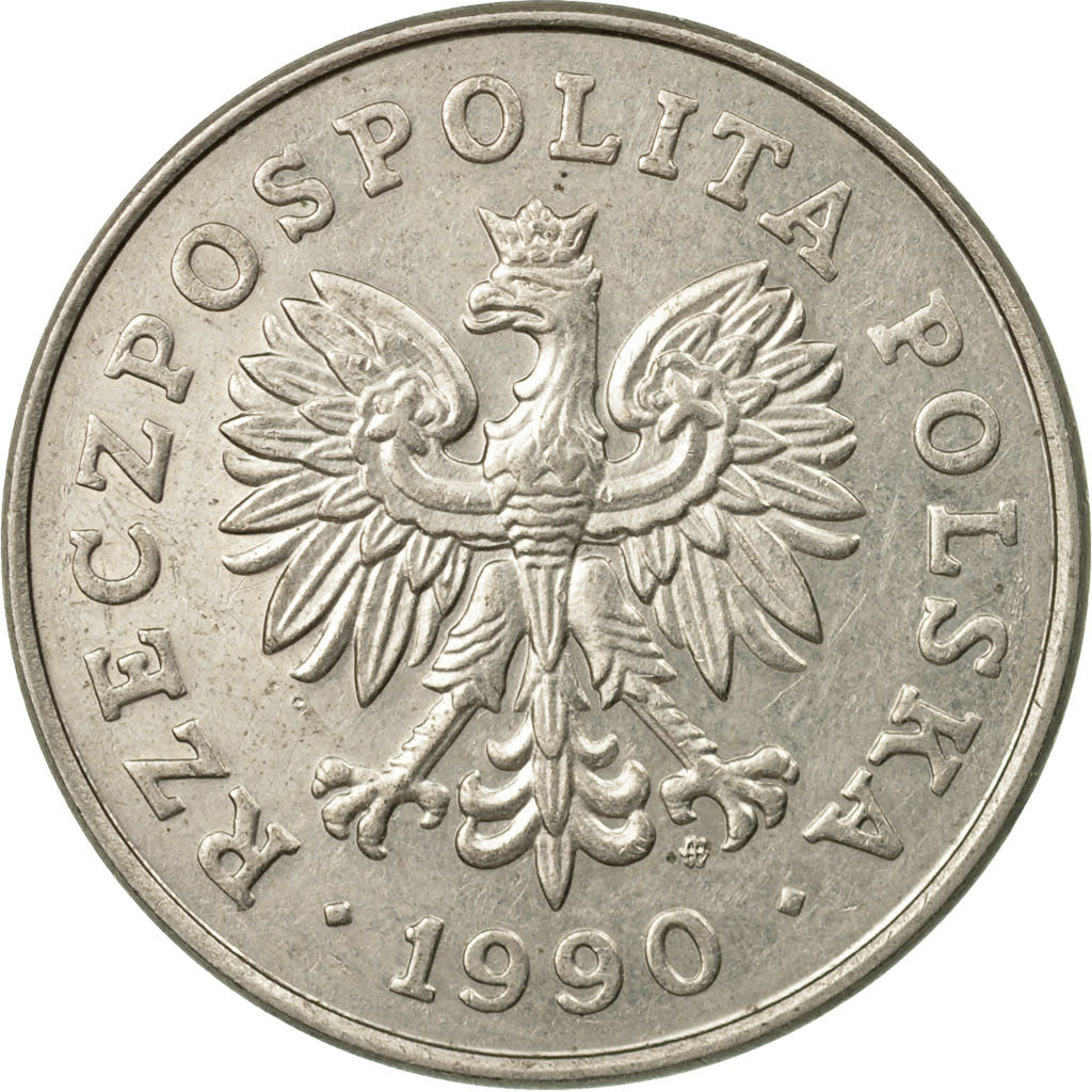 Coin, Poland, 100 Zlotych, 1990, Warsaw, EF(40-45), Copper-nickel, KM:214