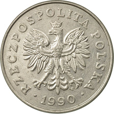 Coin, Poland, 100 Zlotych, 1990, Warsaw, EF(40-45), Copper-nickel, KM:214