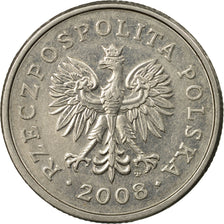 Coin, Poland, Zloty, 2008, Warsaw, EF(40-45), Copper-nickel, KM:282