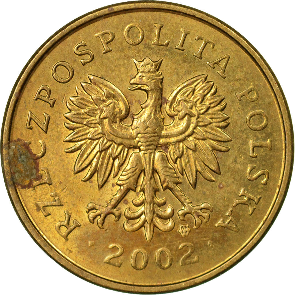 Moneta, Polska, 2 Grosze, 2002, Warsaw, VF(30-35), Mosiądz, KM:277