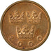 Coin, Sweden, Carl XVI Gustaf, 50 Öre, 2000, EF(40-45), Bronze, KM:878